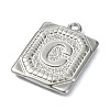 Anti-Tarnish 304 Stainless Steel Pendants STAS-U033-01P-C-2