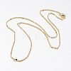 Brass Chain Necklaces MAK-L009-11G-2