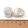 Printed Opaque Acrylic Beads OACR-B054-01P-3
