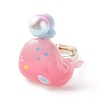 Resin 3D Whale Adjustable Ring RJEW-JR00428-07-4
