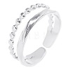 Titanium Steel Open Cuff Ring for Women Men VB8362-1-1