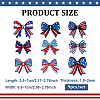 9Pcs Polyester Embroidery Sew on Ornament Accessories PATC-WH0008-257-2