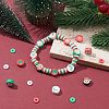 9 Style Christmas Handmade Polymer Clay Beads CLAY-YW0001-91-5