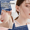 8 Pairs 2 Color Flower Shape Brass Cubic Zirconia Stud Earring Findings KK-CN0003-21-5