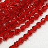 Glass Beads Strands EGLA-E010-8x12mm-08-2