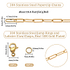 DIY Chain Bracelet Necklace Making Kit CHS-SC0001-03G-2