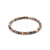 Bohemian Natural Picture Jasper & Golden Synthetic Non-magnetic Hematite Beaded Stretch Bracelets for Women Men LS-NY1304-6-1