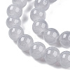 Baking Paint Imitation Jade Glass Round Bead Strands X1-DGLA-Q021-8mm-43-3