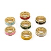 Brass Enamel European Beads KK-CBAF17A-01G-1