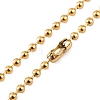 Ion Plating(IP) 304 Stainless Steel Ball Chain Necklaces for Women NJEW-G135-01E-G-2