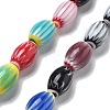 Handmade Millefiori Lampwork Beads Strands LAMP-F035-12-2