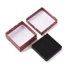 Floral Oil Painting Print Square Cardboard Jewelry Boxes CBOX-A010-01A-05-3