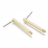 Smooth Surface Alloy Stud Earring Findings X-PALLOY-T064-41MG-2