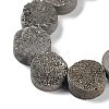 Electroplated Natural Druzy Agate Beads Strands G-M433-01A-4