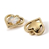 UV Plating Alloy Glass Pendants FIND-K032-21G-2