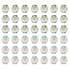 60Pcs 2 Colors Electroplate Glass Beads EGLA-TADJ0001-19D-2