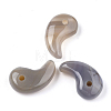 Natural Grey Agate Pendants G-S294-07K-1