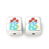 Printed Plating Acrylic Beads AC-CBA655C-17F-1
