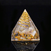 Orgonite Pyramid Resin Display Decorations G-PW0005-05P-1