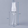 60ml Transparent PET Plastic Spray Bottle X-MRMJ-WH0032-01B-1