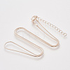 Brass Square Snake Chain Necklace Making MAK-T006-10A-RG-1