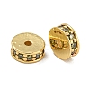 Rack Plating Brass Micro Pave Cubic Zirconia Beads KK-U030-27G-06-1