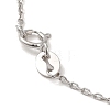 Rhodium Plated 925 Sterling Silver Satellite Chain Necklaces STER-NH0001-07B-P-3