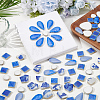 500Pcs 4 Styles Porcelain Mosaic Tiles PORC-SP0001-24-4