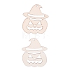 Pumpkin Jack-O'-Lantern Shape Halloween Blank Wooden Cutouts Ornaments WOOD-L010-08-1