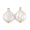 Natural Freshwater Pearl Keshi Pearl Pendants STAS-D378-08C-G-1
