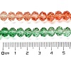 Transparent Painted Glass Beads Strands DGLA-A034-T6mm-A04-3