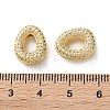 Rack Plating Brass Micro Pave Cubic Zirconia Slide Charms KK-C084-34G-O-3