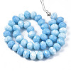 Opaque Baking Paint Glass Beads Strands EGLA-N006-009C-A17-2