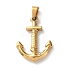 201 Stainless Steel Pendants STAS-U053-10B-G-1