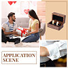 Wooden Jewelry Storage Magnetic Gift Cases for Cufflinks CON-WH0095-78C-1-6