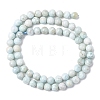 Natural Larimar Beads Strands G-B156-A01-6mm-01-5