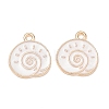 Alloy Enamel Pendants AL-CBAE435-12G-03-1