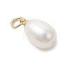 Natural Cultured Freshwater Pearl Rice Charms PALLOY-JF04976-01-4