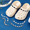   1 Set Alloy Enamel Yin Yang Link Shoe Decoration Chain FIND-PH0009-96-5
