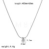 304 Stainless Steel Pendant Necklaces WG62204-02-1
