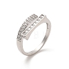 Brass Micro Pave Cubic Zirconia Rings RJEW-R146-15P-1