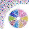 120g 10 Colors AB Color Plated 3D Nail Art Glass Mini Ball Beads MRMJ-PH0003-05-1