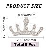 Crown Self Adhesive Rhinestone Appliques DIY-WH0349-70-2