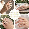 Natural Freshwater Pearl & 304 Stainless Steel Bead Finger Rings RJEW-FS00001-04-6