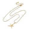 304 Stainless Steel Crystal Rhinestone Pendant Necklaces for Women NJEW-F378-01G-02-4