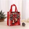 Rectangle Christmas No Woven Fabric Printed Tote Bags ABAG-P015-03C-1