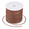 Brass Coated Iron Flat Cable Chains CH-TAC0007-01R-2