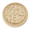 Christmas Series Wax Seal Brass Stamp Head AJEW-M037-01G-18-2