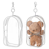 Rectangle Transparent PVC Plastic Storage Zipper Bags ABAG-WH0040-38-1
