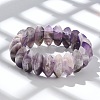 Bicone Natural Amethyst Beads Stretch Bracelets for Women Men BJEW-C097-05A-2